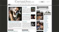 Desktop Screenshot of convictedartistmagazine.com