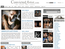 Tablet Screenshot of convictedartistmagazine.com